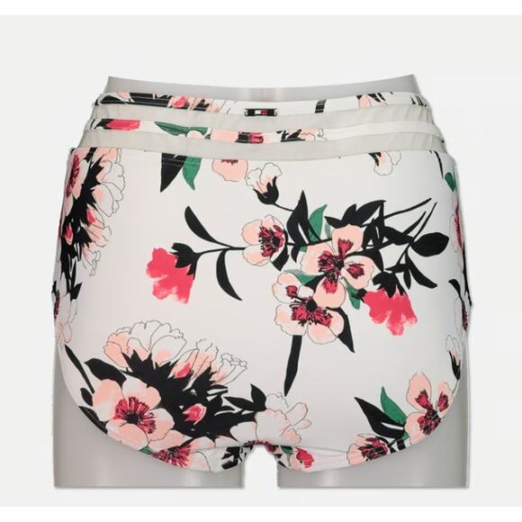 Tommy Hilfiger Women's Mesh Edge Floral Print Swim Bikini Bottoms XL NEW - Picture 2 of 6